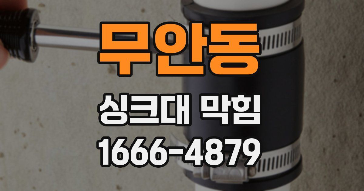 무안동 싱크대 막힘