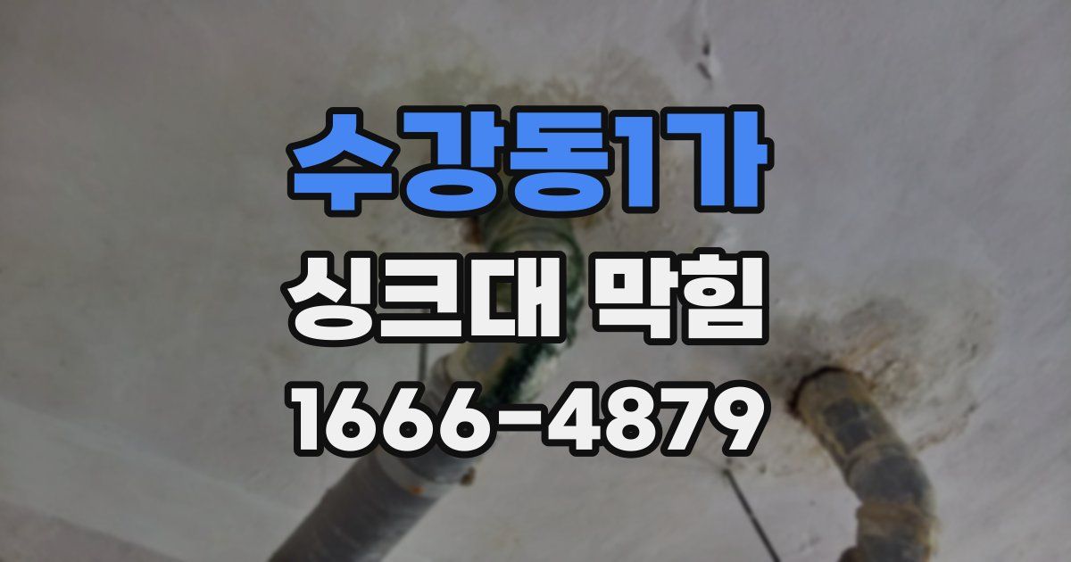 수강동1가 싱크대 막힘