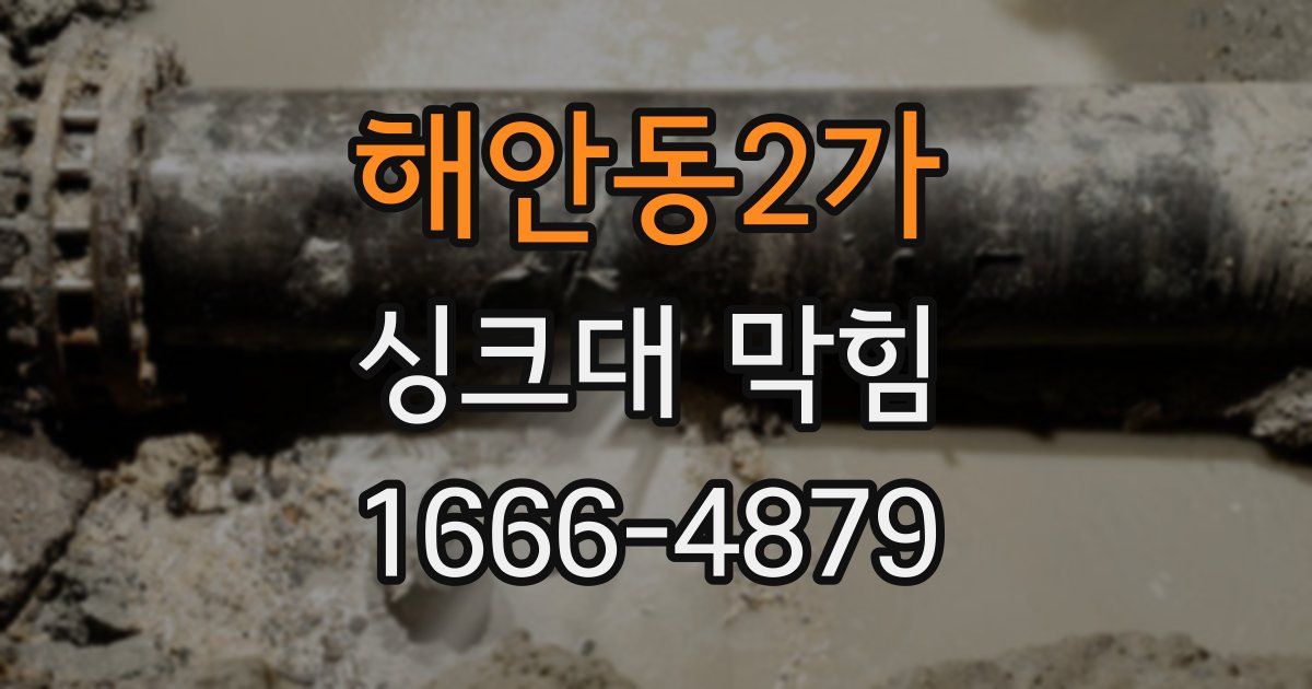 해안동2가 싱크대 막힘
