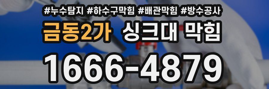 금동2가 싱크대 막힘