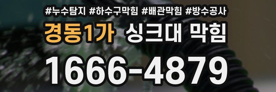 경동1가 싱크대 막힘