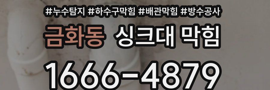 금화동 싱크대 막힘