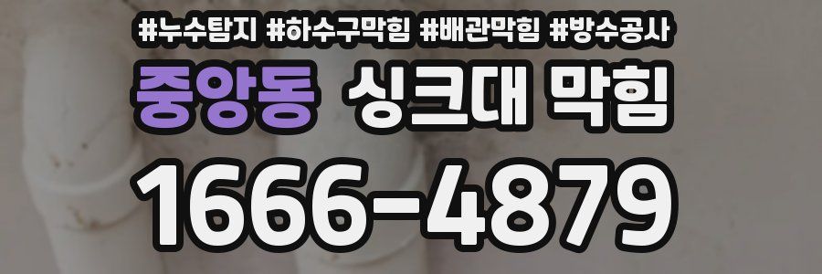 중앙동 싱크대 막힘
