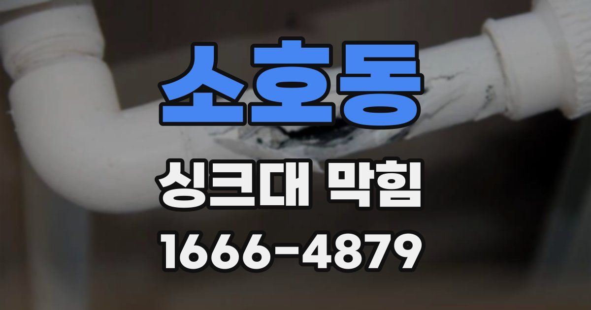 소호동 싱크대 막힘