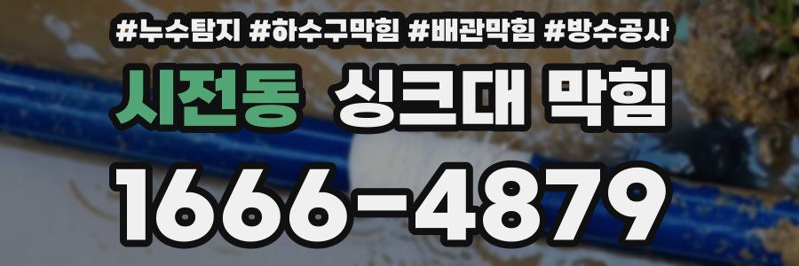 시전동 싱크대 막힘