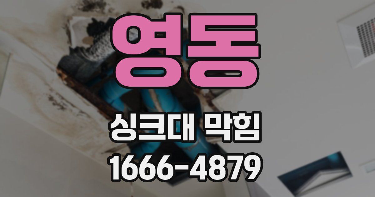 영동 싱크대 막힘