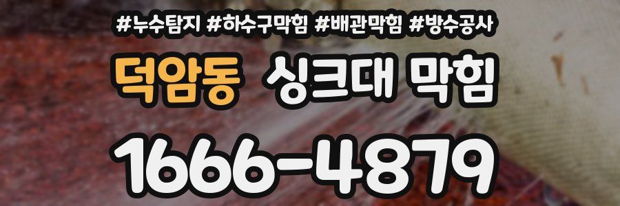 덕암동 싱크대 막힘