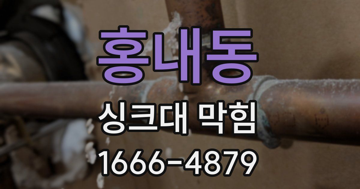 홍내동 싱크대 막힘