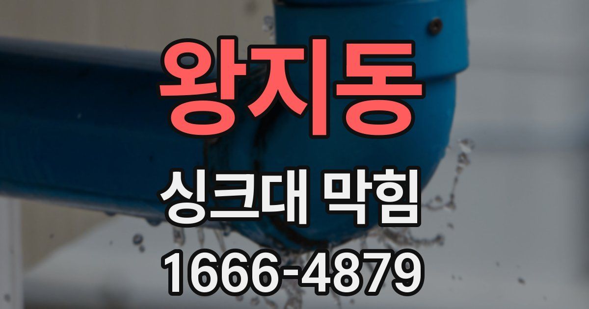 왕지동 싱크대 막힘