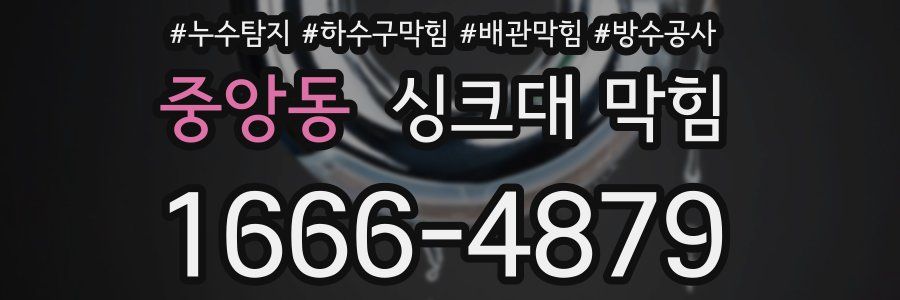 중앙동 싱크대 막힘