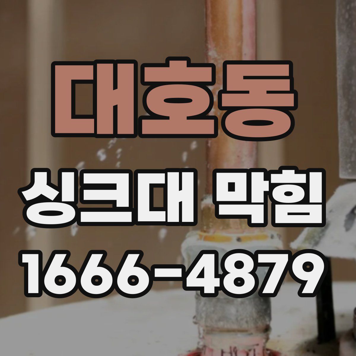 대호동 싱크대 막힘