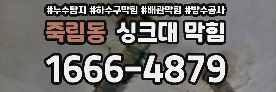 죽림동 싱크대 막힘