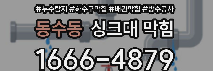 동수동 싱크대 막힘