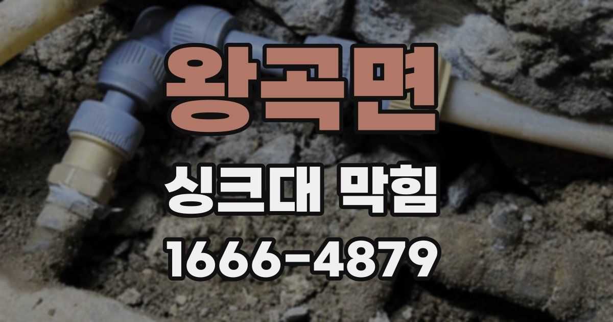 왕곡면 싱크대 막힘
