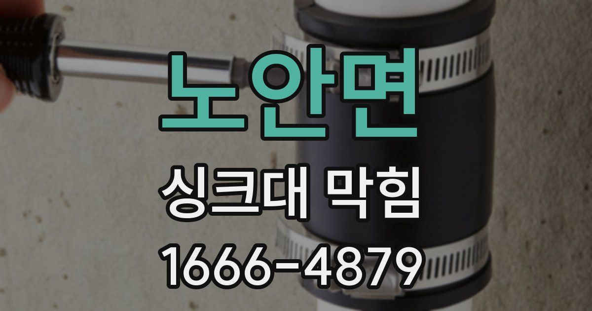 노안면 싱크대 막힘