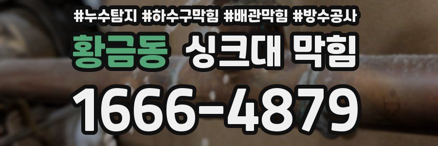 황금동 싱크대 막힘
