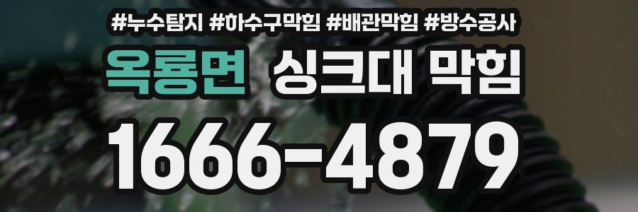 옥룡면 싱크대 막힘