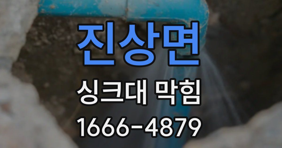 진상면 싱크대 막힘