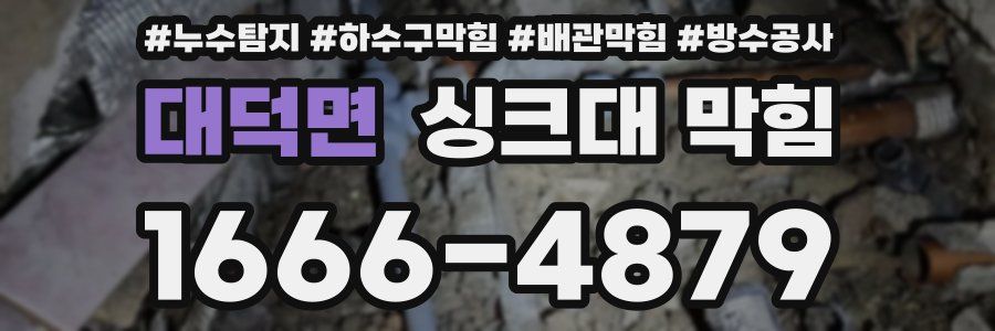 대덕면 싱크대 막힘