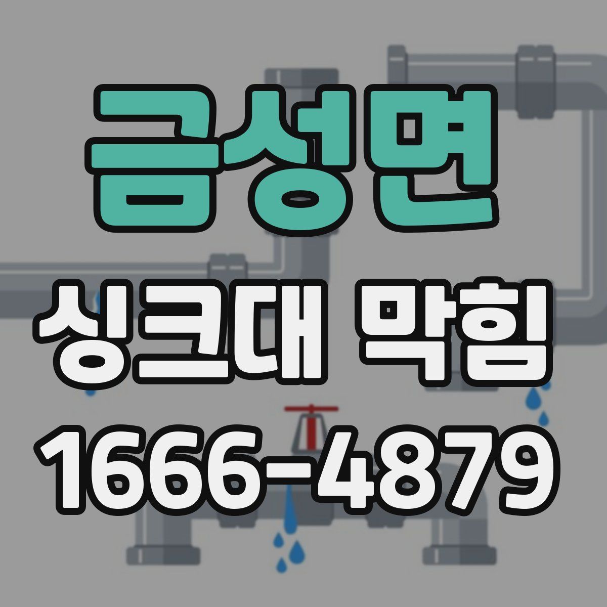 금성면 싱크대 막힘