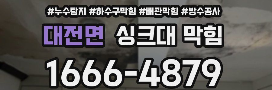 대전면 싱크대 막힘