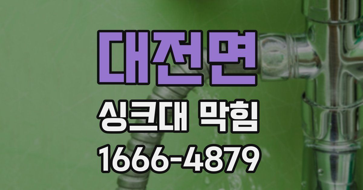 대전면 싱크대 막힘