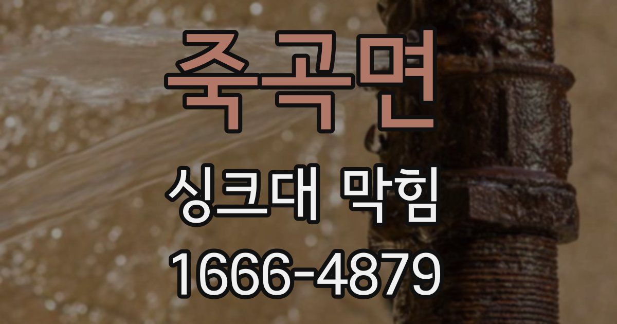죽곡면 싱크대 막힘