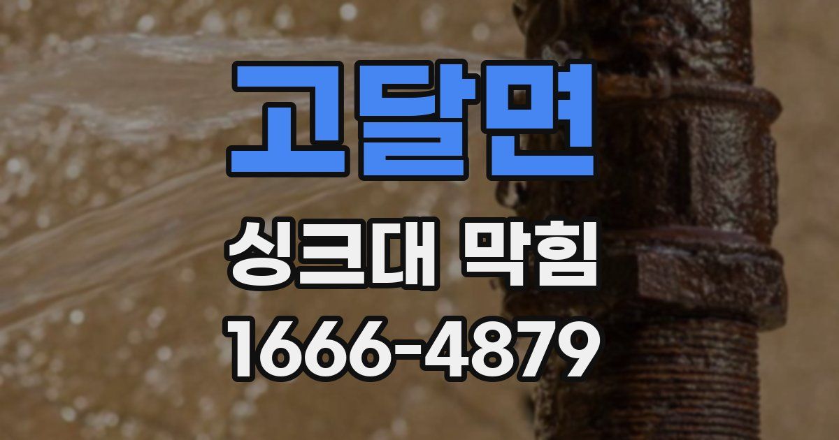 고달면 싱크대 막힘