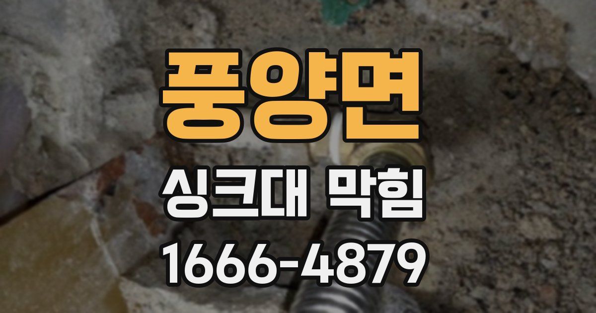 풍양면 싱크대 막힘