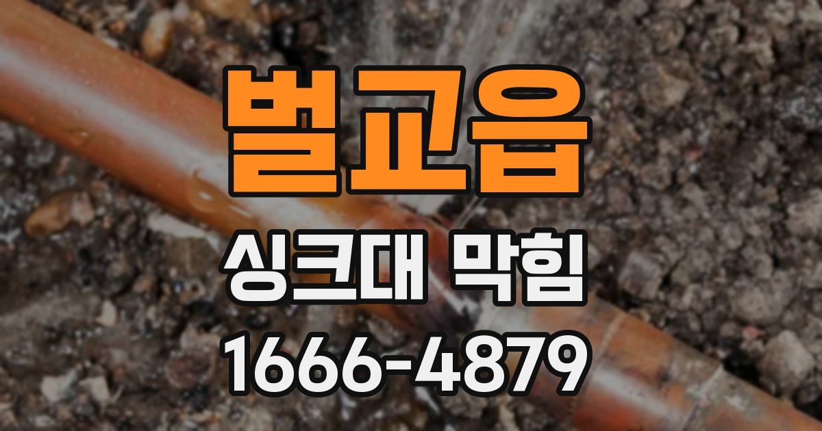 벌교읍 싱크대 막힘