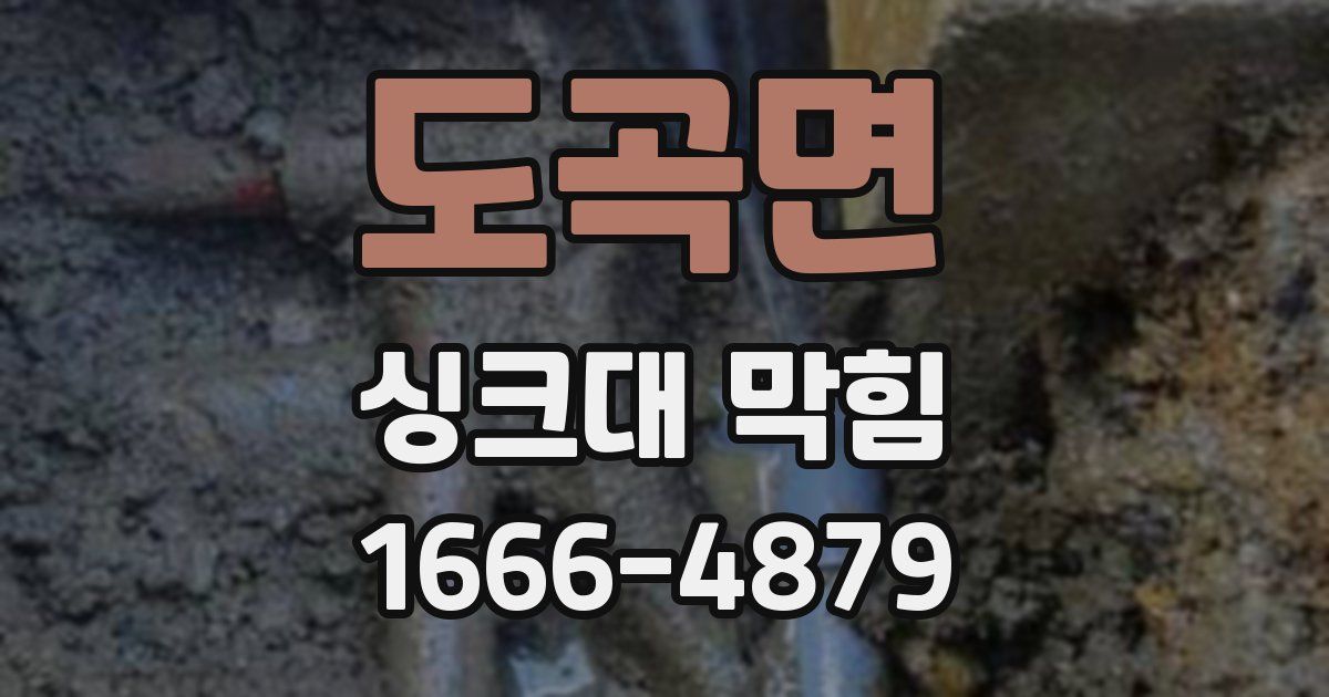 도곡면 싱크대 막힘