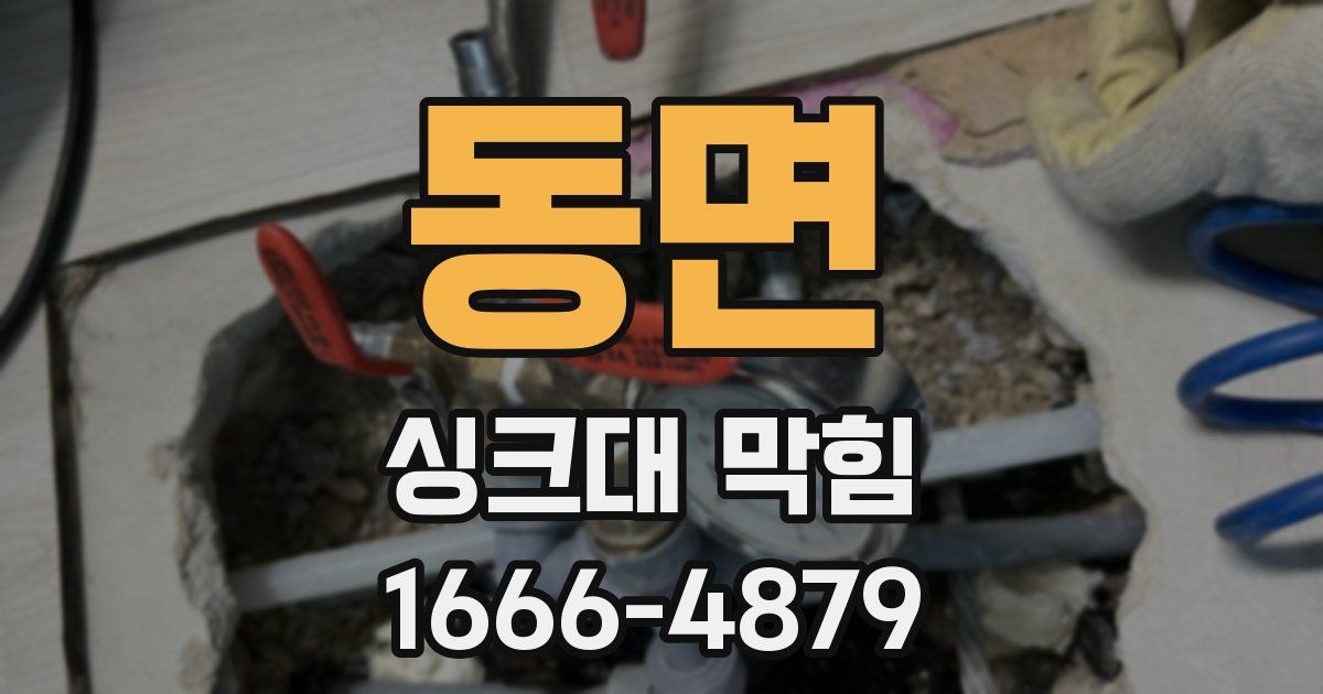 동면 싱크대 막힘