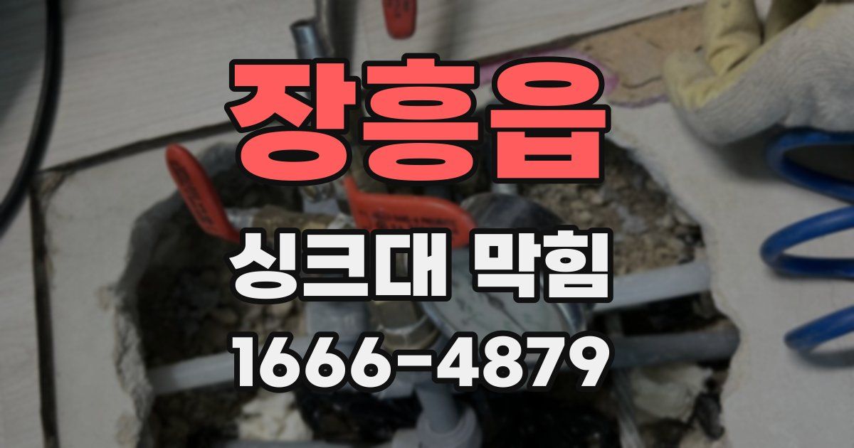 장흥읍 싱크대 막힘