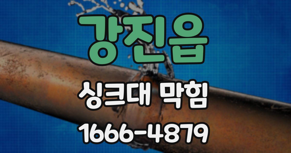 강진읍 싱크대 막힘