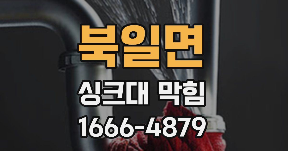 북일면 싱크대 막힘