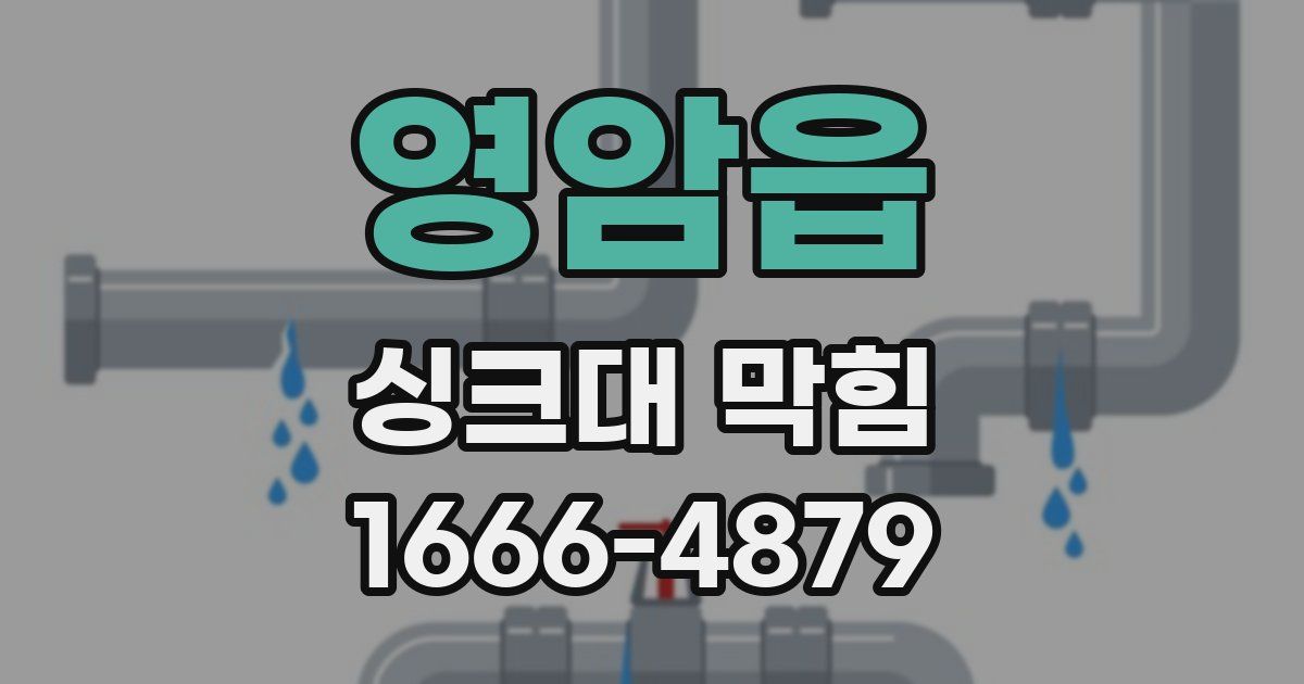 영암읍 싱크대 막힘