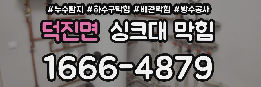 덕진면 싱크대 막힘