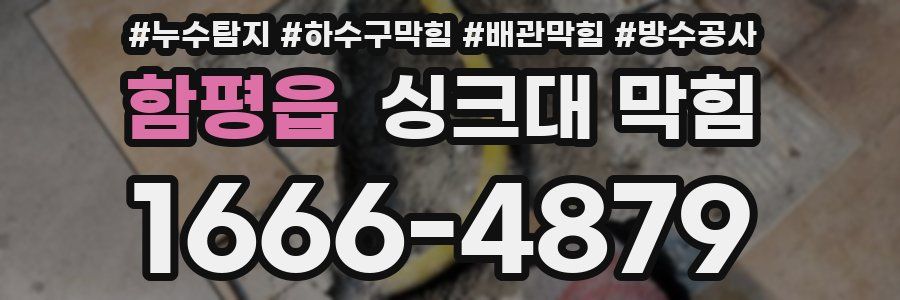 함평읍 싱크대 막힘