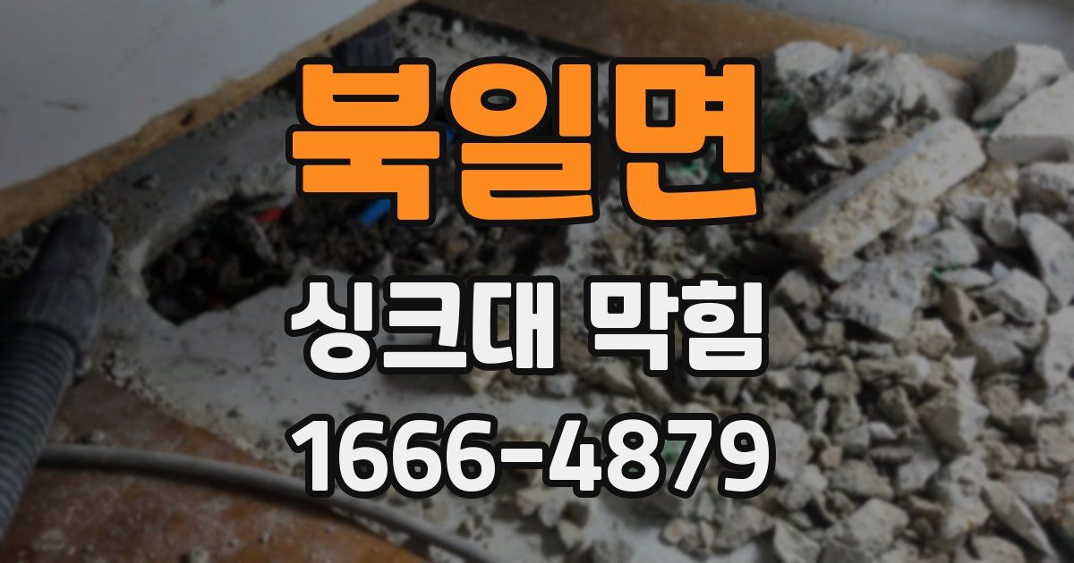 북일면 싱크대 막힘
