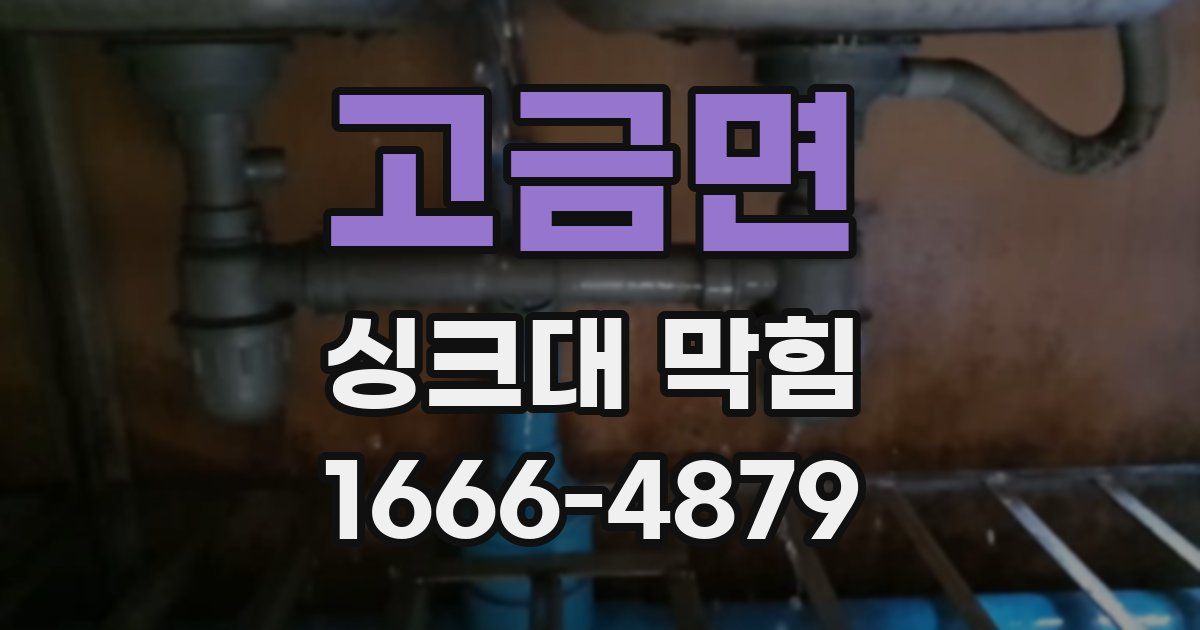 고금면 싱크대 막힘