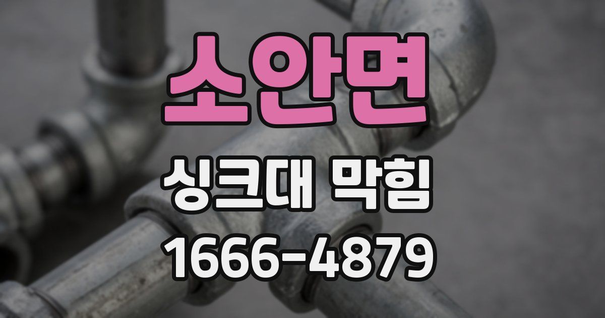 소안면 싱크대 막힘