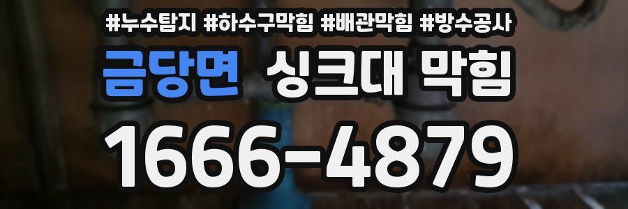 금당면 싱크대 막힘