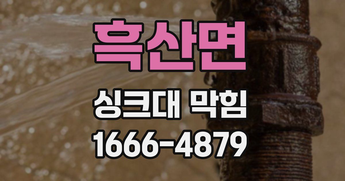 흑산면 싱크대 막힘