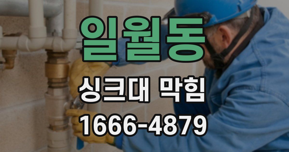 일월동 싱크대 막힘