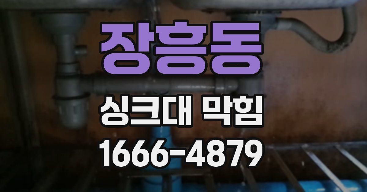 장흥동 싱크대 막힘