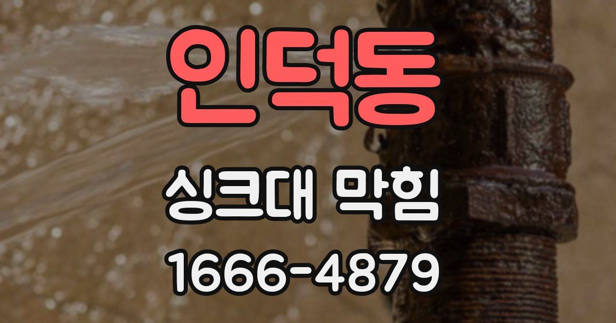 인덕동 싱크대 막힘