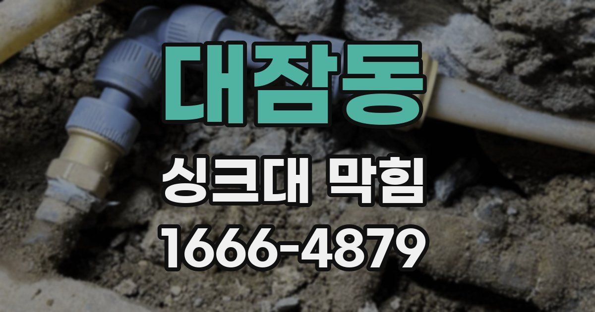 대잠동 싱크대 막힘