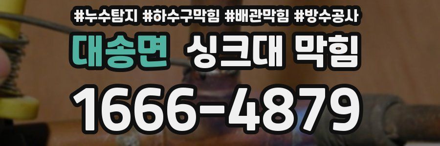 대송면 싱크대 막힘