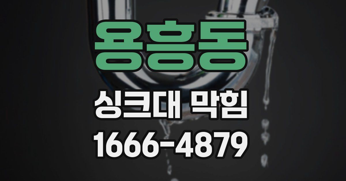 용흥동 싱크대 막힘