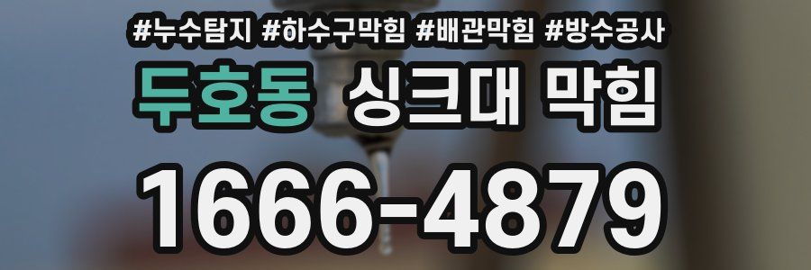 두호동 싱크대 막힘
